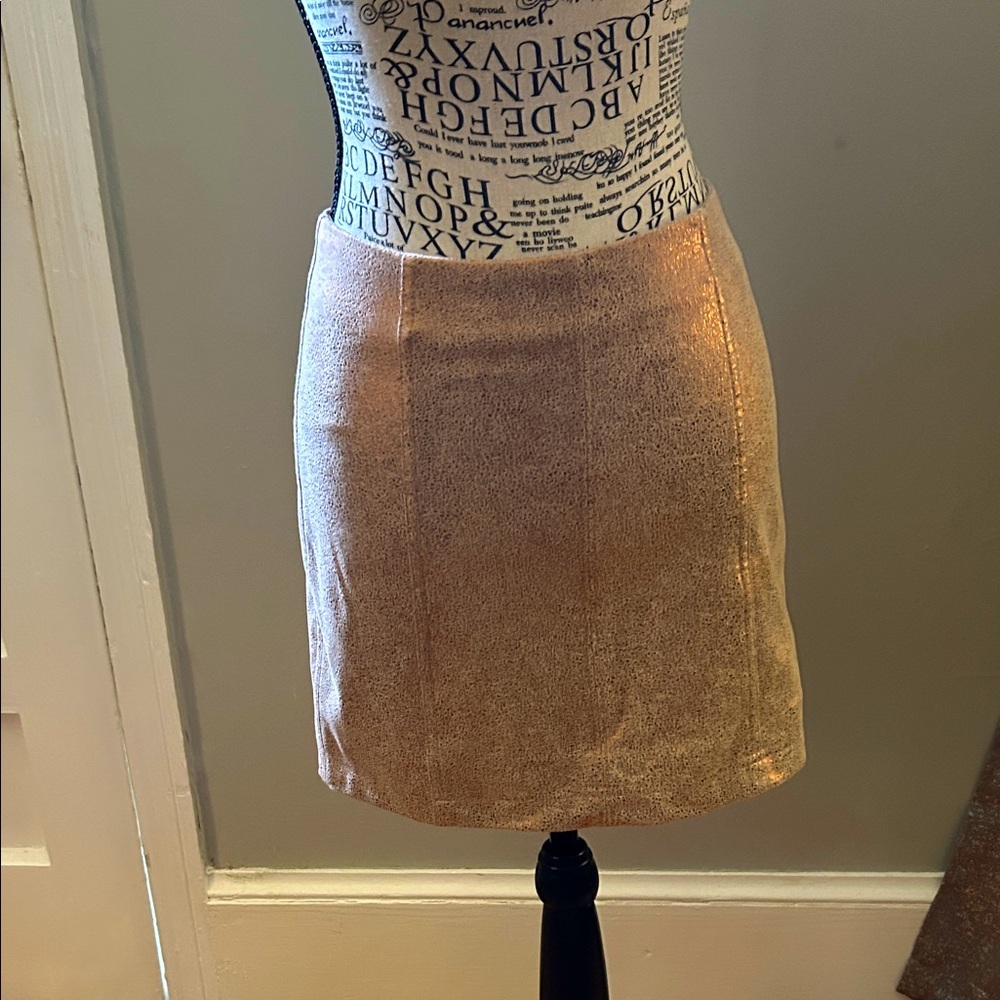 Free People Elegant Gold Skirt Sz 0